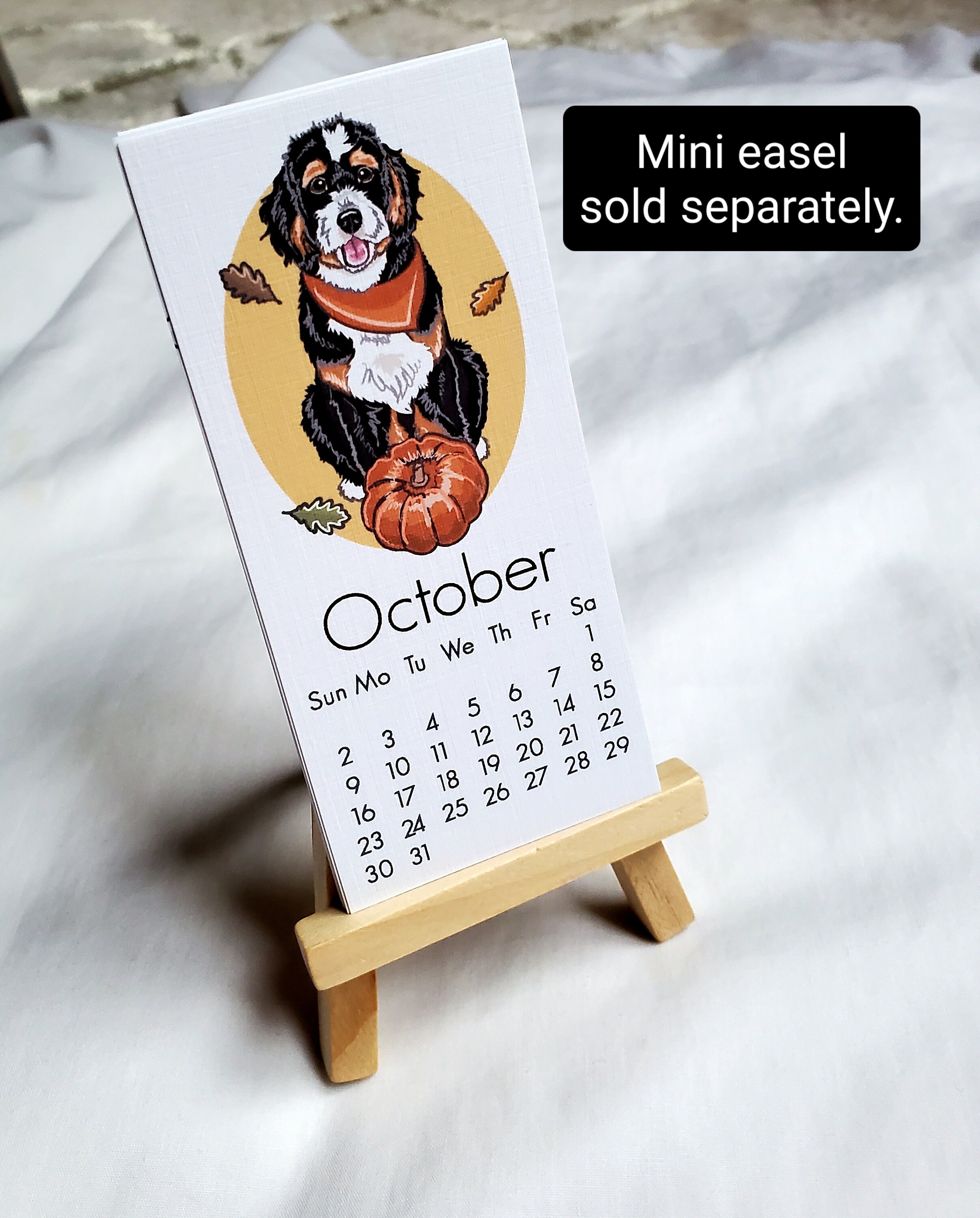 2022 Bernedoodle Calendar Mini Desk Size Printed on Etsy Australia