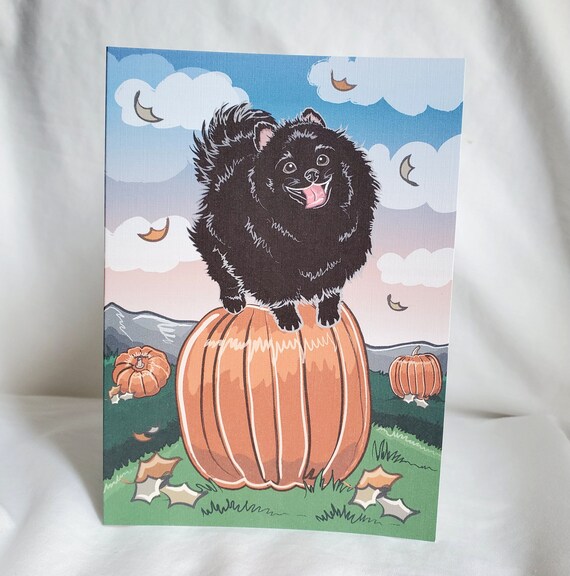 Lot Of 3 Halloween Greeting Cards With Envelopes Puppy Pumpkin 