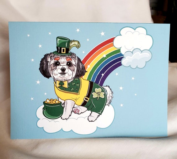 shih tzu st patricks day printables