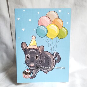 Birthday Chinchilla Greeting Card