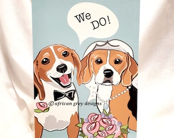 We Do Beagles - Greeting Card