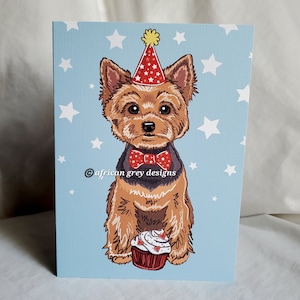 Yorkie Birthday Greeting Card