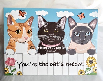 Cat's Meow Greeting Card
