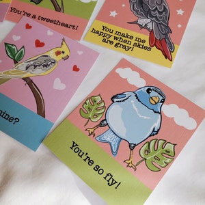 Bird Valentines Mini Eco-friendly Set of 6 image 5