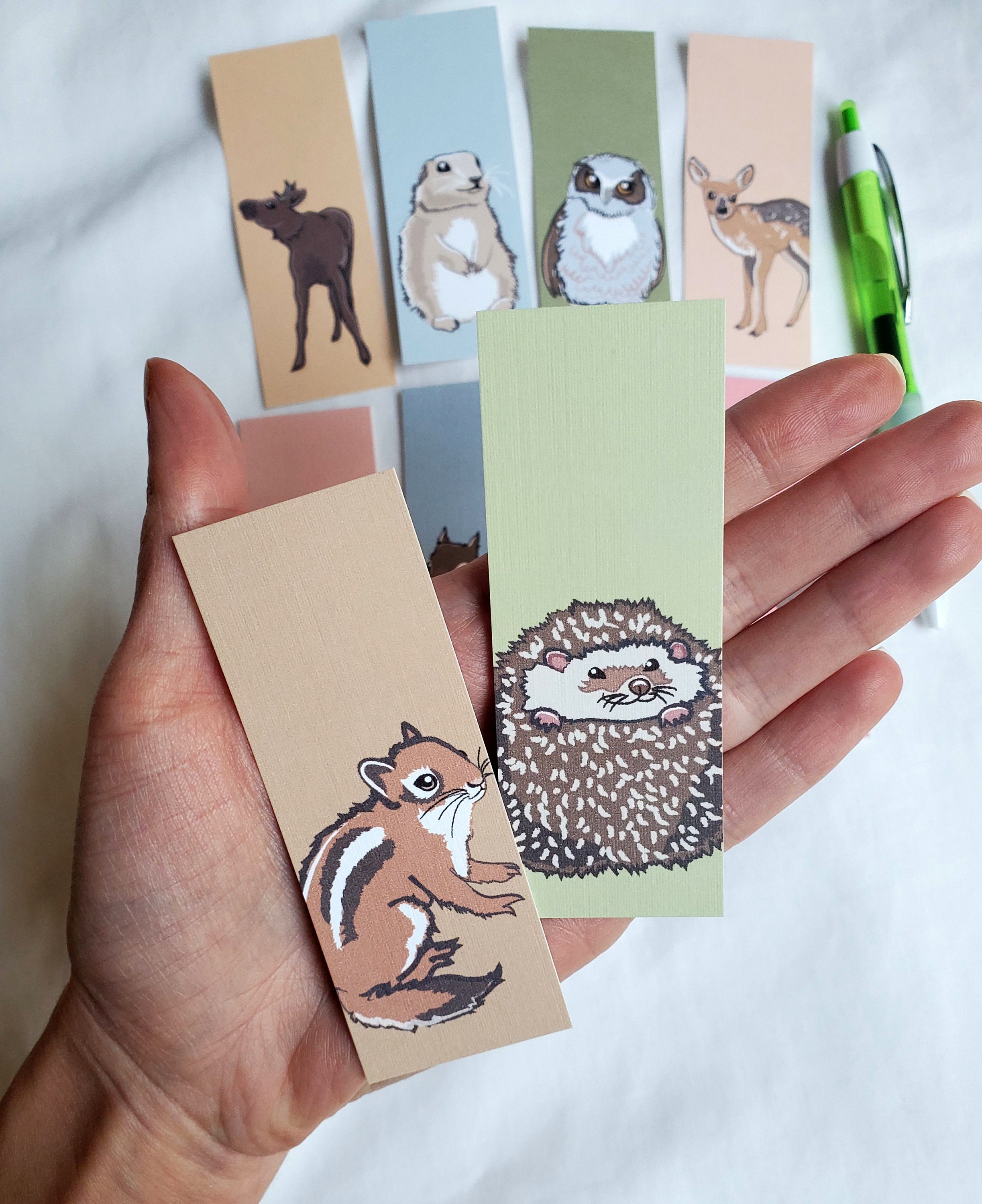 Mini Woodsy Bookmarks - Eco-friendly Set of 10 - Etsy