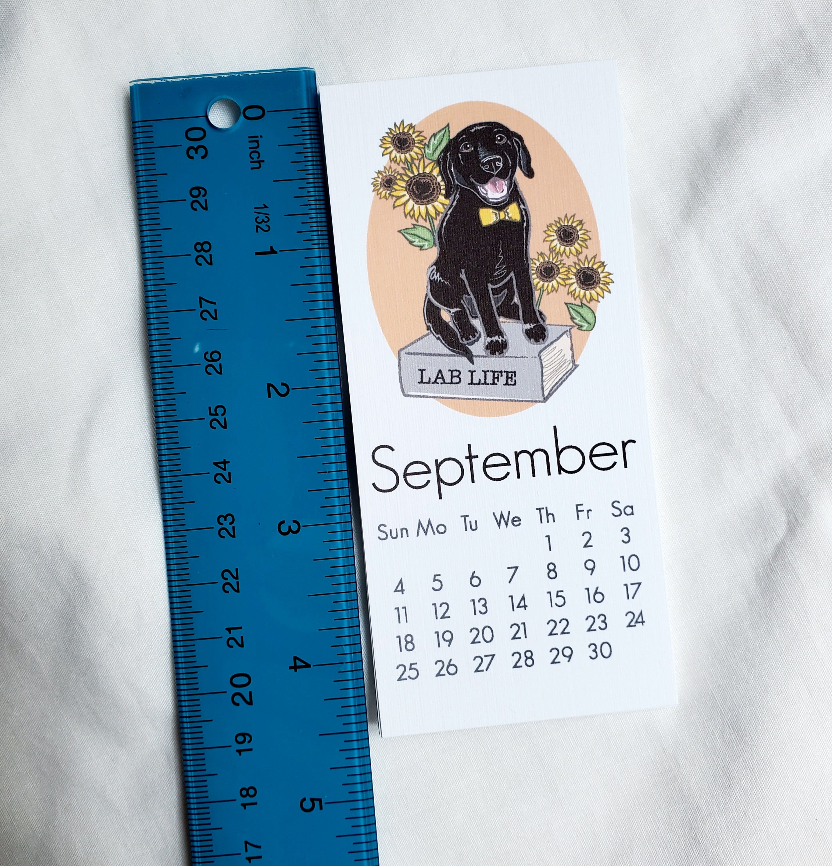 2022 Black Lab Calendar Mini Desk Size Printed On Recycled Etsy