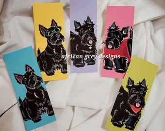 Scottish Terrier Bookmarks - Eco-friendly Set of 5