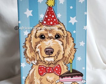 Whitman And Daughter Grußkarte 'Goldendoodle Im Anzug' – 12,7x17,8 Cm, Blanko Innen
