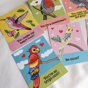 Bird Valentines Mini Eco-friendly Set of 6 image 4