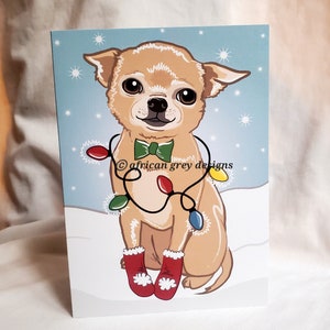 Christmas Chihuahua Greeting Card
