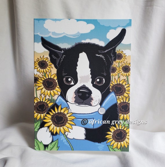 Society6 ケース Boston Terrier by Anne Was Here Boston Terrier Print, Red Mustache Wall Art Gift for Geek