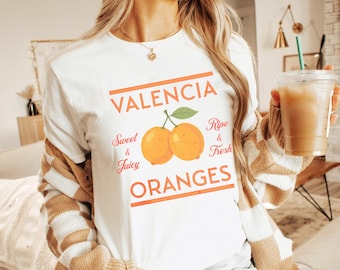 Valencia Orange T-Shirt: Mediterranean Summer Fruit Tee