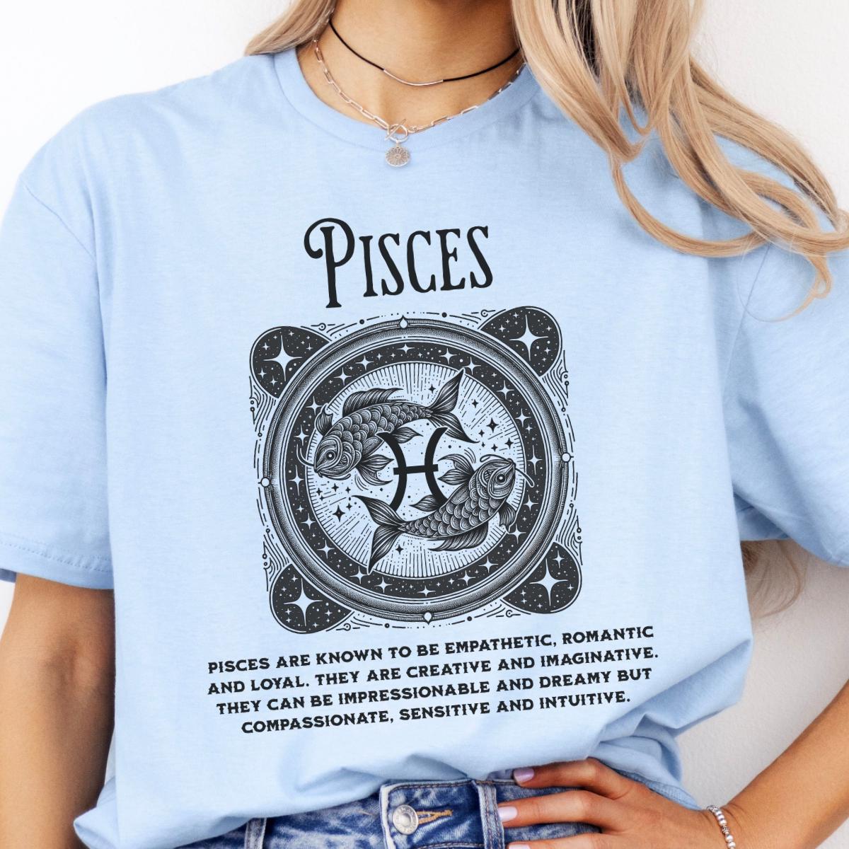Pisces Star Sign Shirt, Zodiac Sign T Shirt, Birthday Gift for