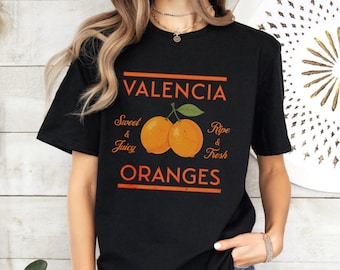 Valencia Orange T-Shirt: Mediterranean Summer Fruit Tee
