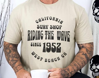 California surf shop t shirt, Surfer tee, Beach wear, summer t shirt, surf shop tshirt, gift for surfer, surf lover tee, hippy t, sun shirt