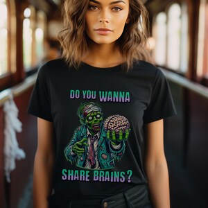 Camiseta divertida de San Valentín con zombies, regalo alternativo de San Valentín, camiseta para amantes del terror, regalo de aniversario gótico, regalo alternativo para pareja