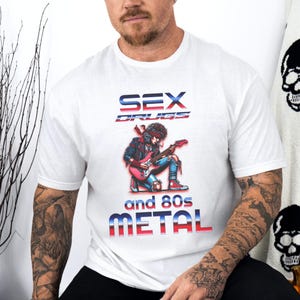 80s Metal lover t shirt, guitar music tee, metal lover t, funny retro 80s fashion, retro music lover gift, dad present, son gift, rock shirt