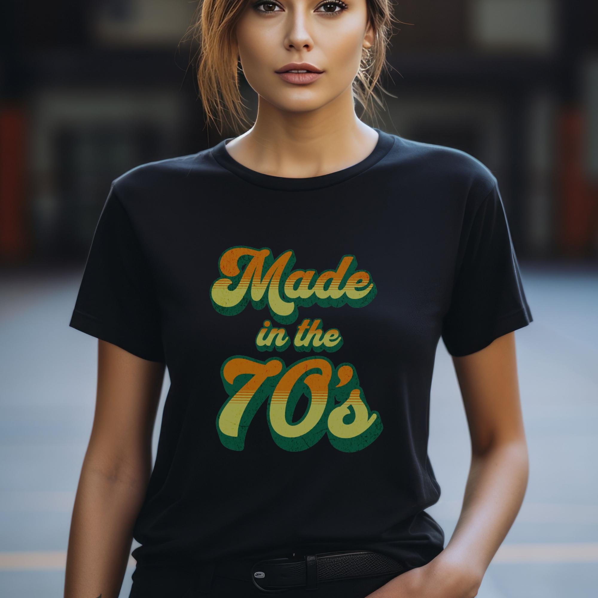 Retro 70s T-shirt: Classic Vintage Style Tee, Made in the 70s T
