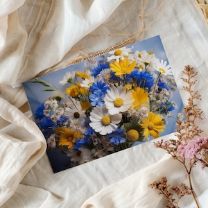 Tarjeta de felicitación floral A5: elegante postal botánica para cualquier ocasión. I Casa Amor - Hogar enamorado.