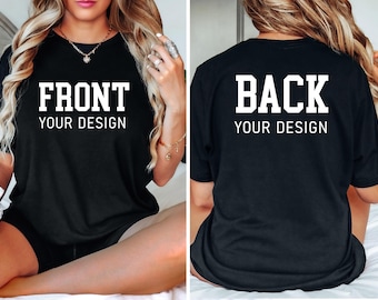 Custom Design Shirt, Create Your Own Shirt, Personalized Design Tshirt, Front And Back Apparel, Add Your Design, Make Your Own Tshirt
