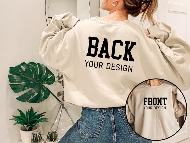 Camiseta de diseño personalizado, crea tu propia camiseta, camiseta con diseño personalizado, prenda con diseño frontal y trasero, añade tu diseño, crea tu propia camiseta imagen 4