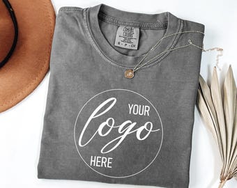 Comfort Colors® Custom Logo Shirt, Your Logo Here Shirt, Create Your Shirt, Add Your Logo, Personalized Logo Shirt, Company Logo Outfit