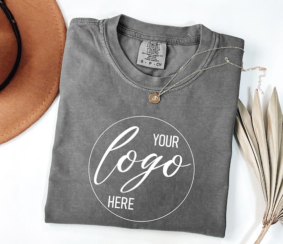 Comfort Colors® Custom Logo Shirt, Your Logo Here Shirt, Create Your Shirt, Add Your Logo, Personalized Logo Shirt, Company Logo Outfit