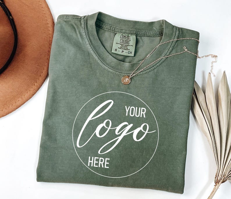 Comfort Colors® Custom Logo Shirt, Your Logo Here Shirt, Create Your Shirt, Add Your Logo, Personalized Logo Shirt, Company Logo Outfit immagine 3