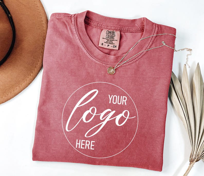 Comfort Colors® Custom Logo Shirt, Your Logo Here Shirt, Create Your Shirt, Add Your Logo, Personalized Logo Shirt, Company Logo Outfit immagine 2