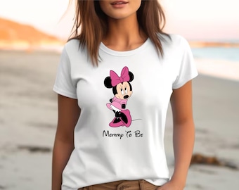 Mommy To Be Minnie Mouse Shirt Disney Mom To Be Shirt Baby Announcement Shirt Pregnancy Reveal Shirt Disney Family Trip Shirt Mommy Gifts