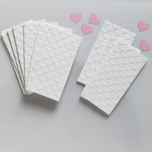Fazzoletti personalizzati per matrimonio / Lacrime di gioia con stampa in rilievo cuori / decorazioni matrimoni