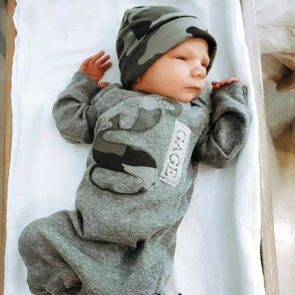 Newborn Camo Outfit Etsy