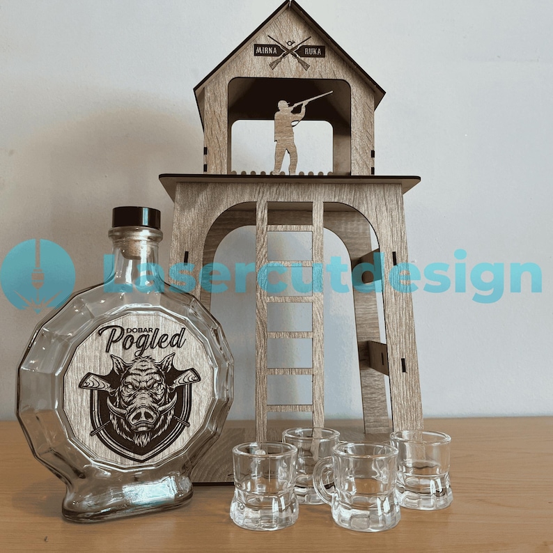Laser Cut Mini Bar SVG DXF AI Files | Hunter Gift (digital Download) - Etsy