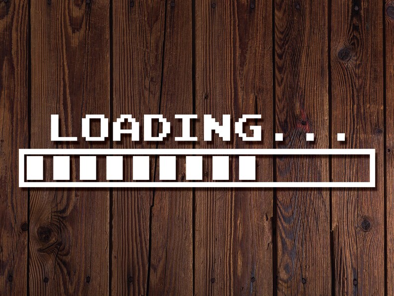 Loading Video Game Vinyl Decal Sticker Laptop Decal, Car Decal - Etsy