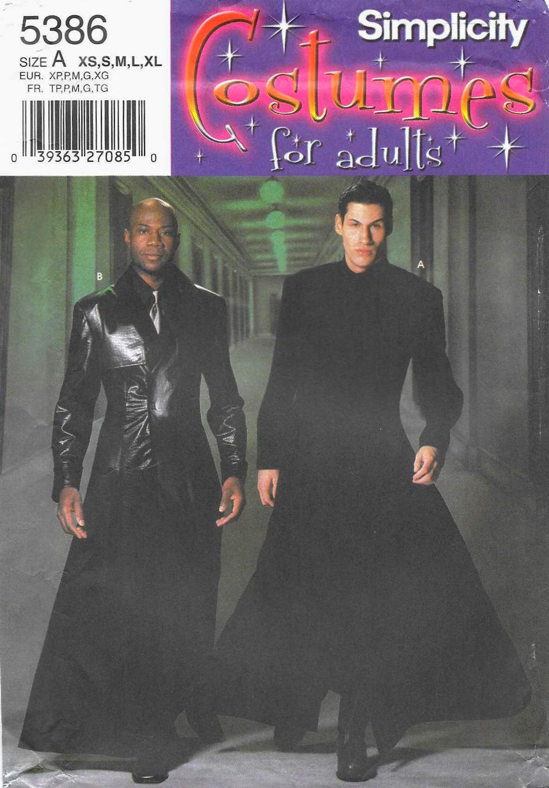 Simplicity 5386 Sewing Pattern Matrix Neo and Morpheus Dusters - Etsy