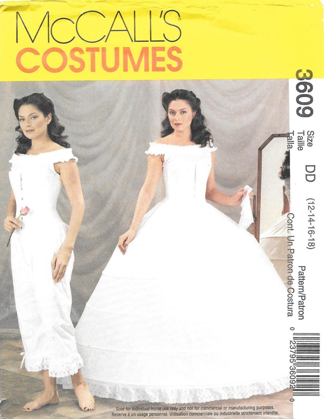 Mccall’s 3609 Sewing Pattern Antebellum Under Garments - Etsy