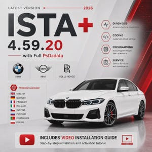 ISTA BMW 4.59.20 Diagnostic Software + full Programing & Coding Full Activated installation by us