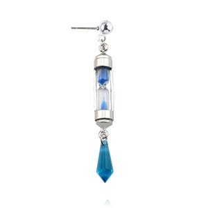 Clip para orejas de cosplay de Vanitas de anime, estudio de caso de los pendientes de cosplay de Vanitas, pendientes de reloj de arena, bisutería, joyas de anime, pendientes de anime