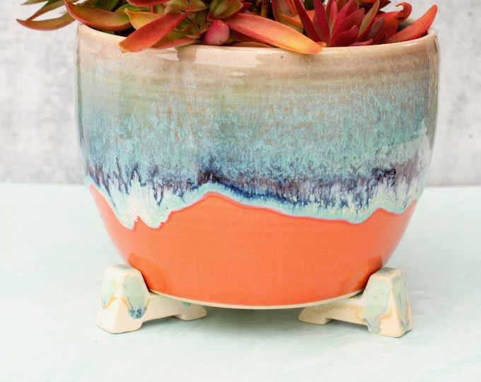 Ceramic Pot Feet Set of 3 // Planter Feet //planter Riser Etsy