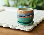 mini cactus planter succulent container boho decor small planter