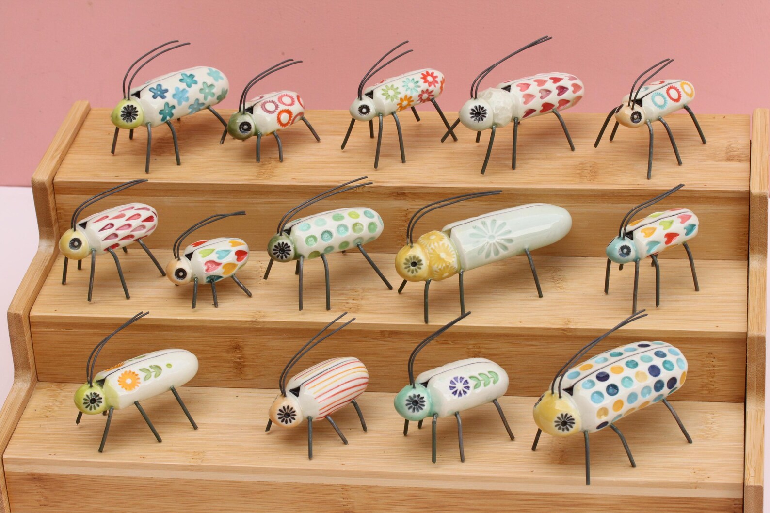 Handmade Ceramic Garden Bug, Colorful Beetle Decor - Etsy