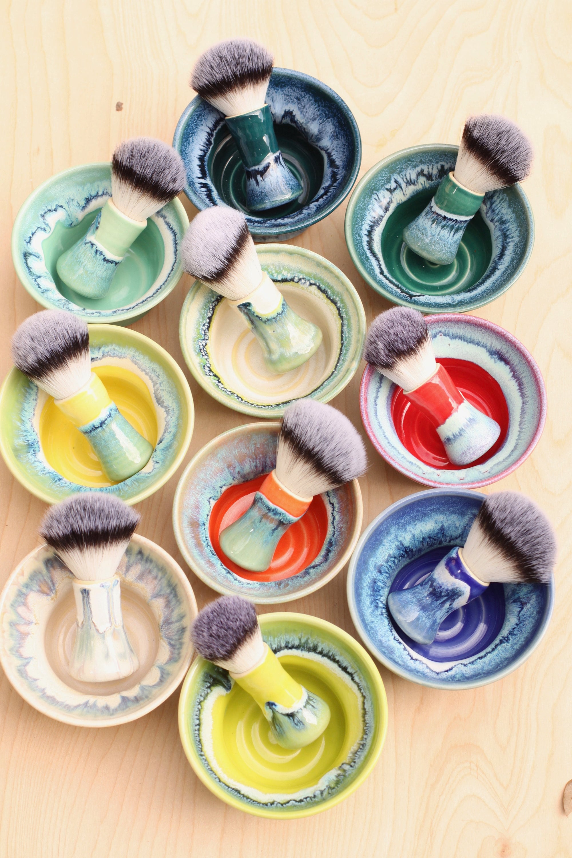 ceramic shave bowl set, choose your favorite // shave set // wet shave