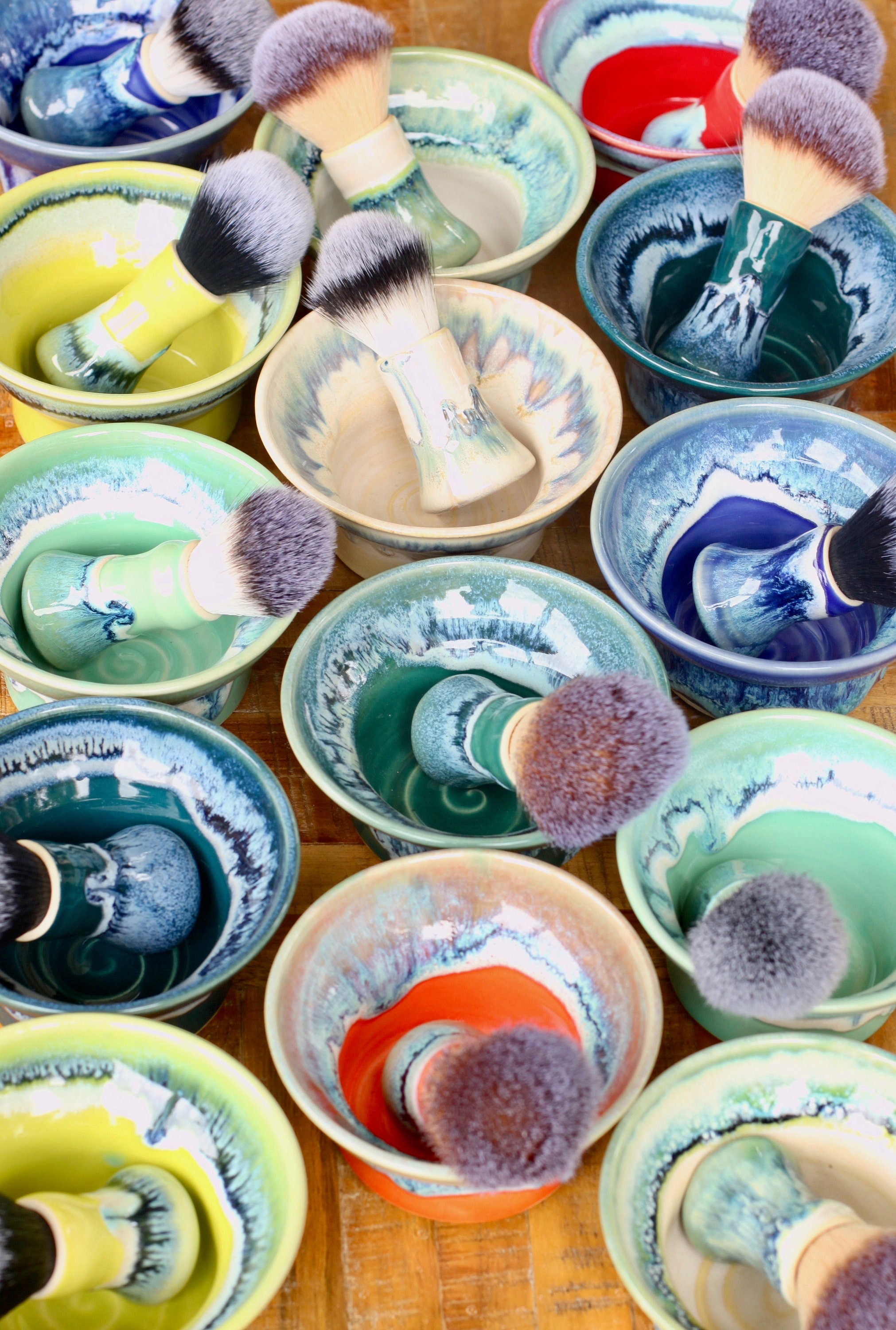 ceramic shave bowl set, choose your favorite // shave set // wet shave