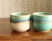 ceramic soy candle, choose your color and scent handmade soy candle custom candle