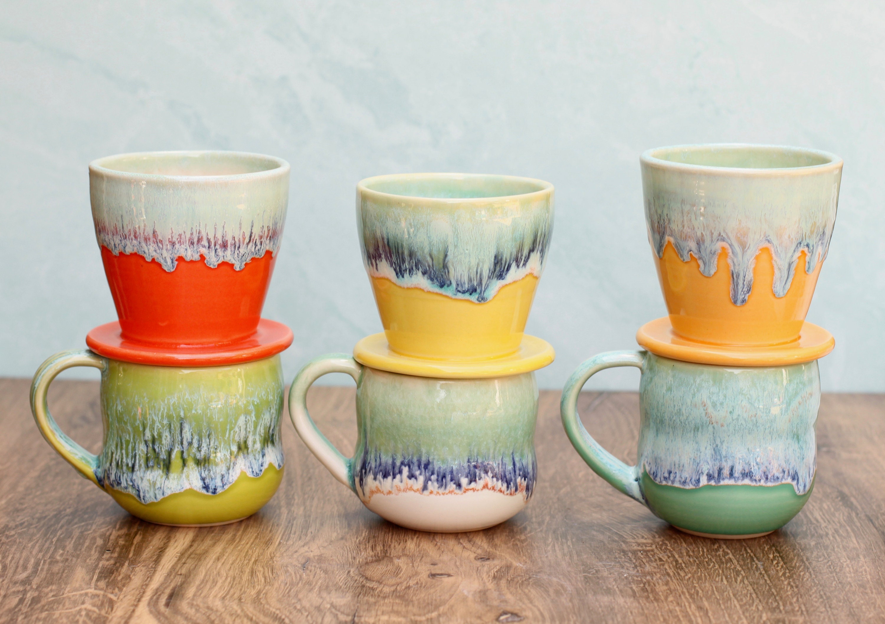 handmade Drip coffee cone only // pour over coffee cone // drip coffee