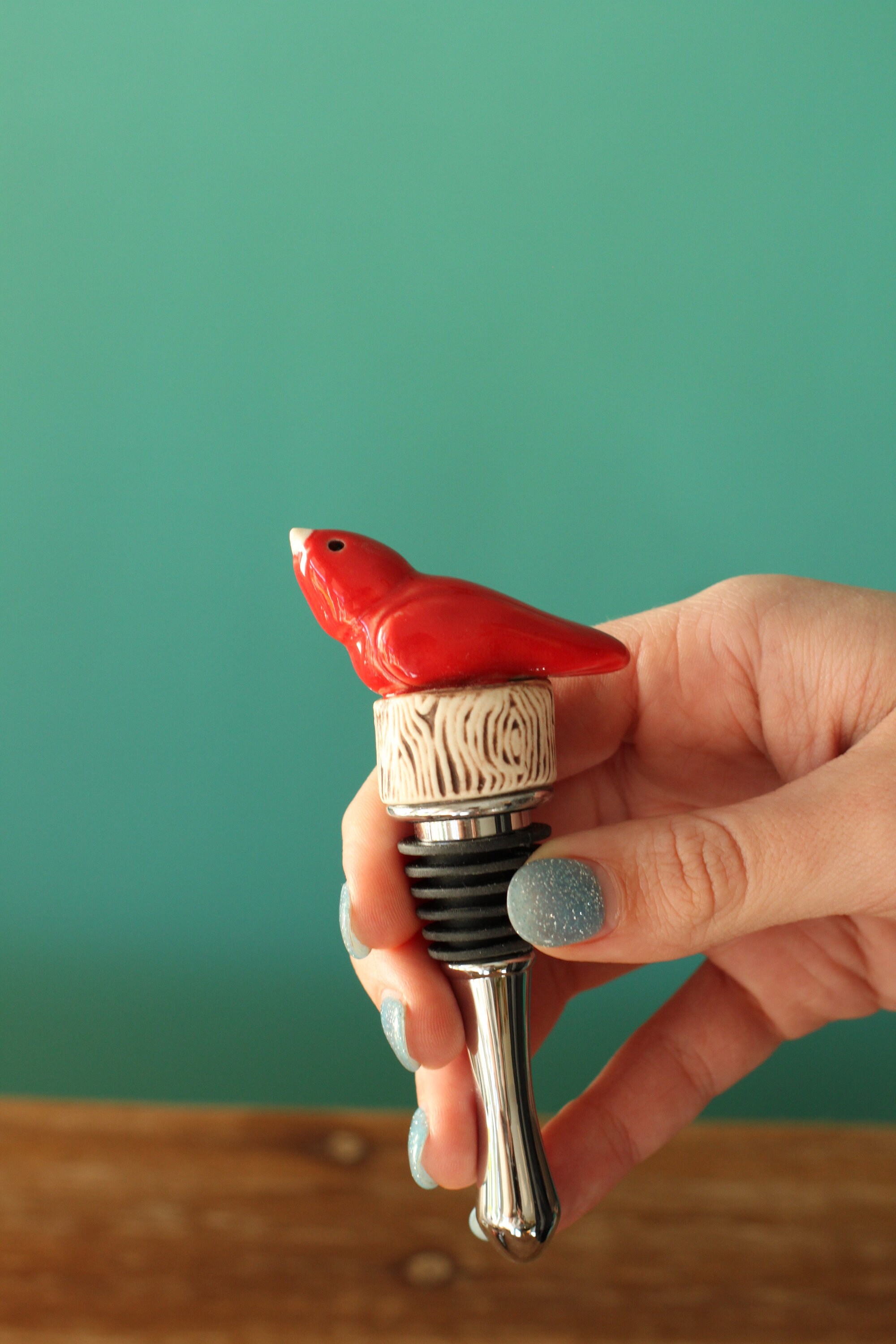 bird wine stopper // bottle stopper // wine love gifts