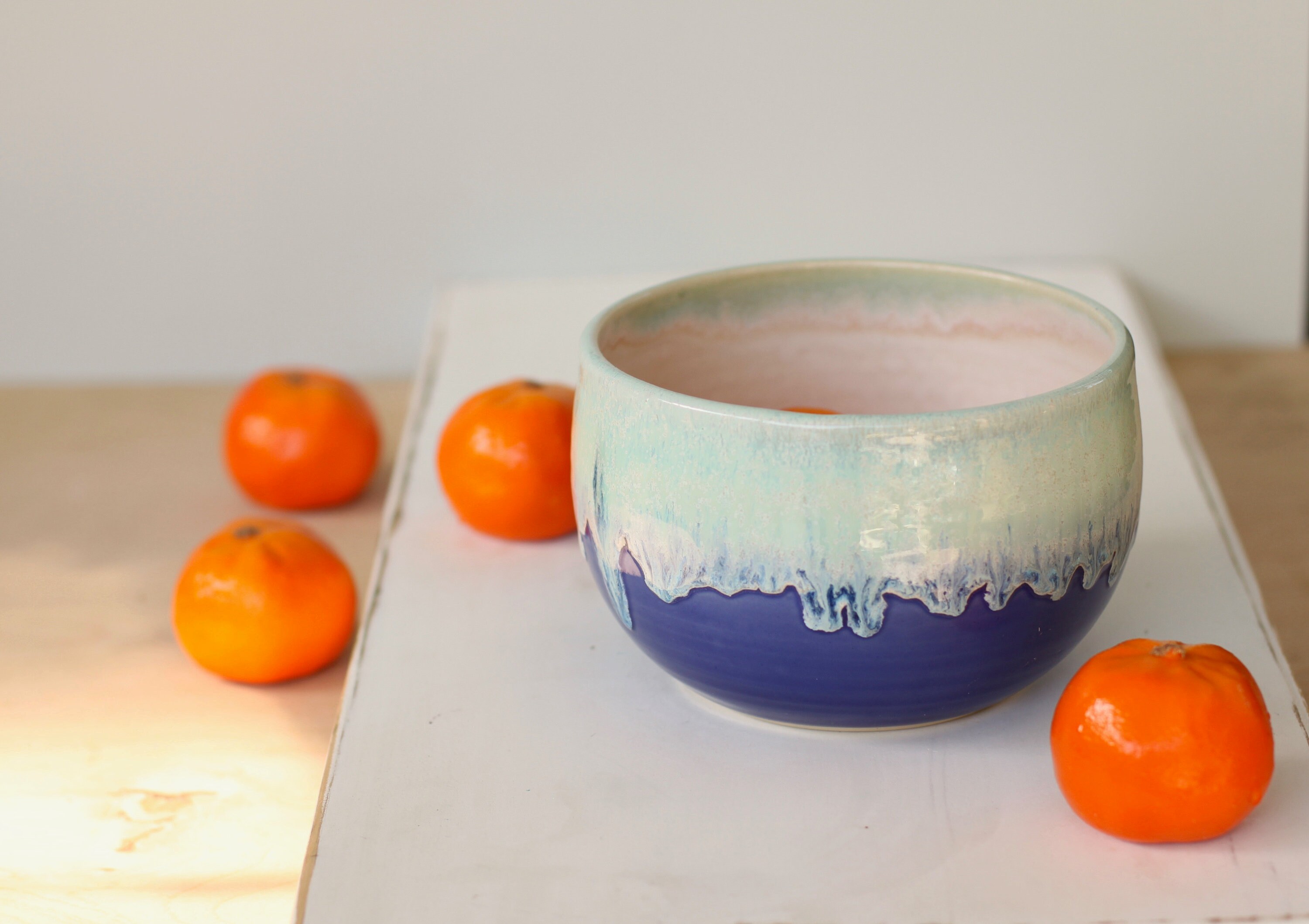 cobalt bowl // handmade bowl // large bowl //boho bowl