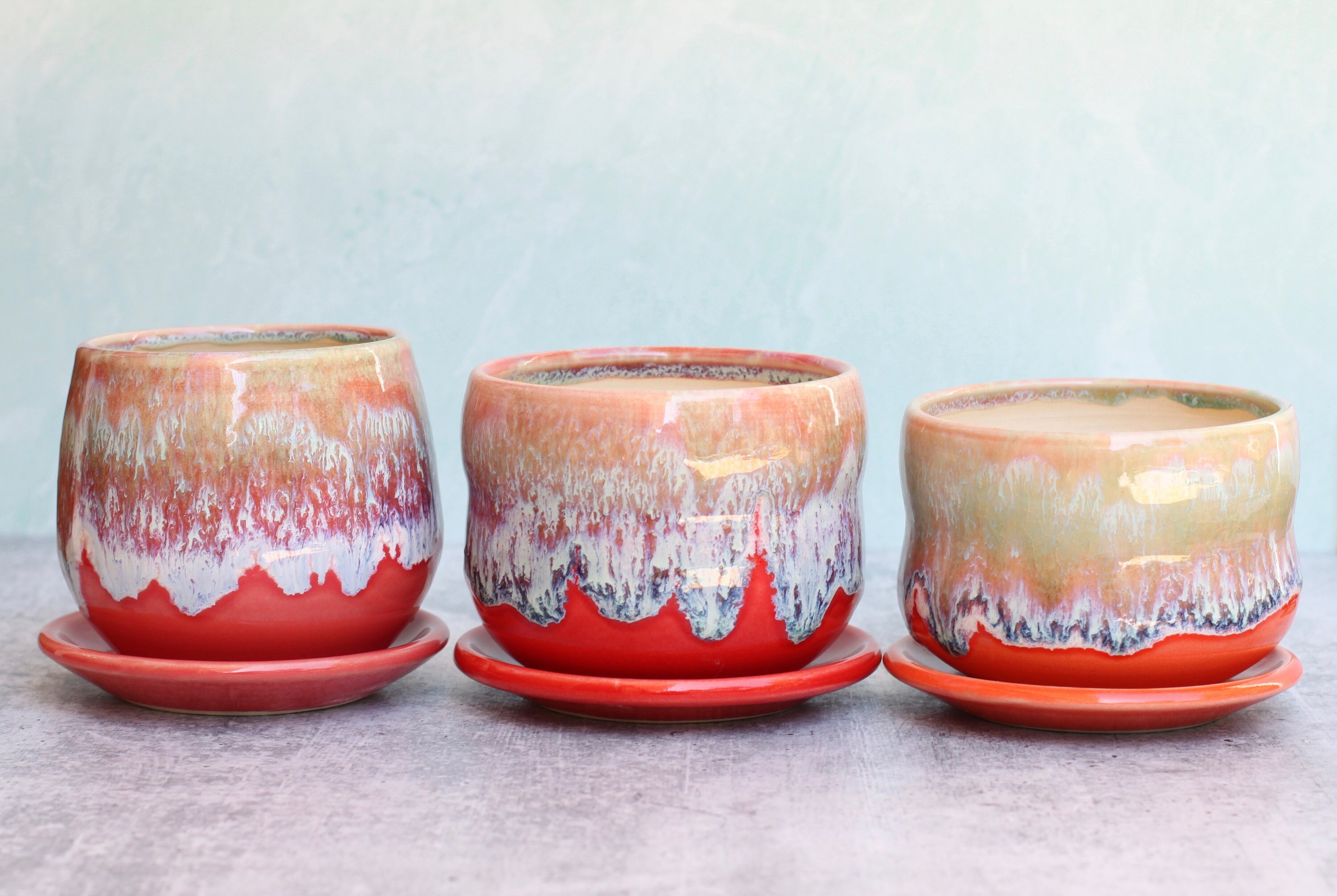 45 ceramic planter// boho planter // succulent pot // ceramic pot