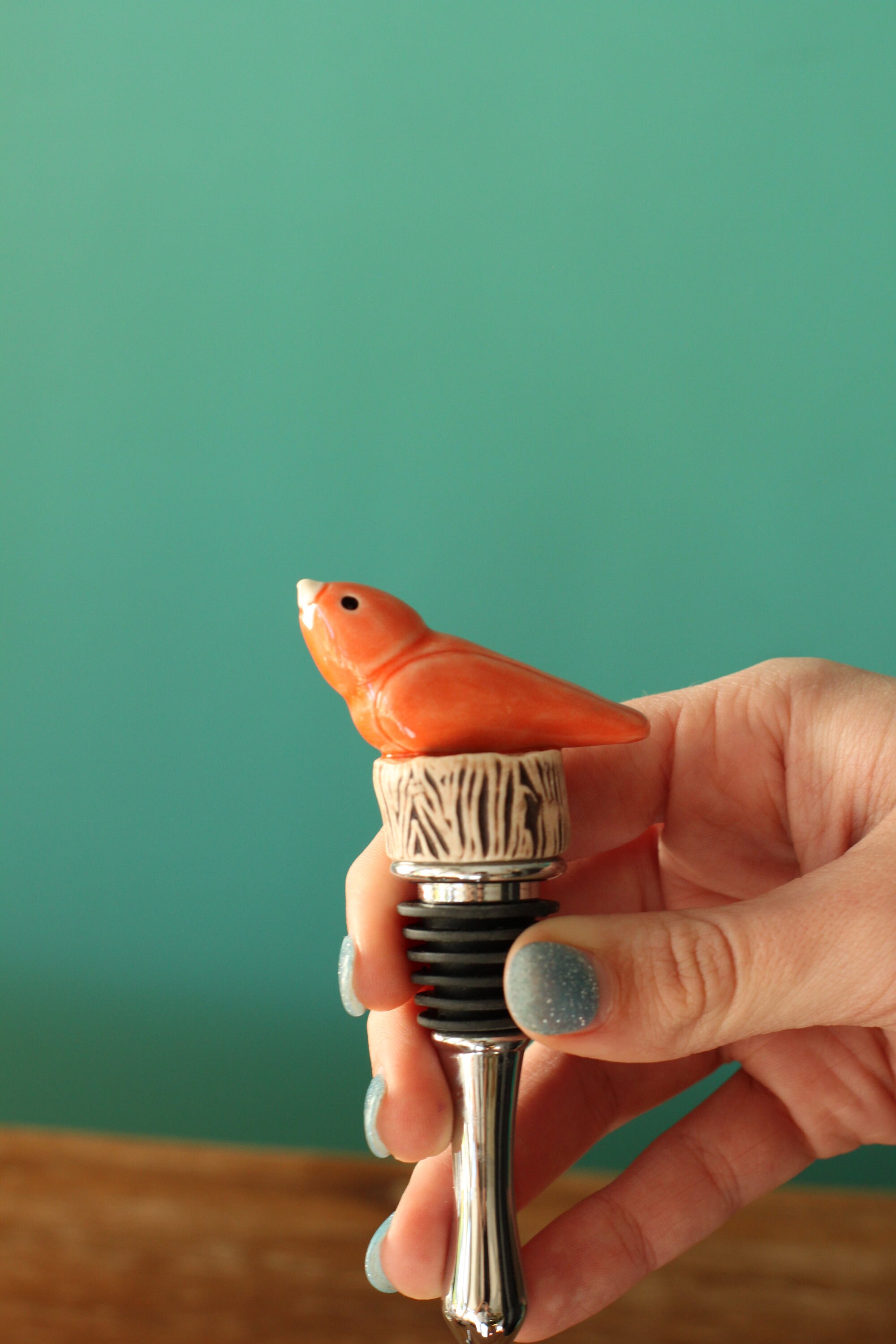 bird wine stopper // bottle stopper // wine love gifts