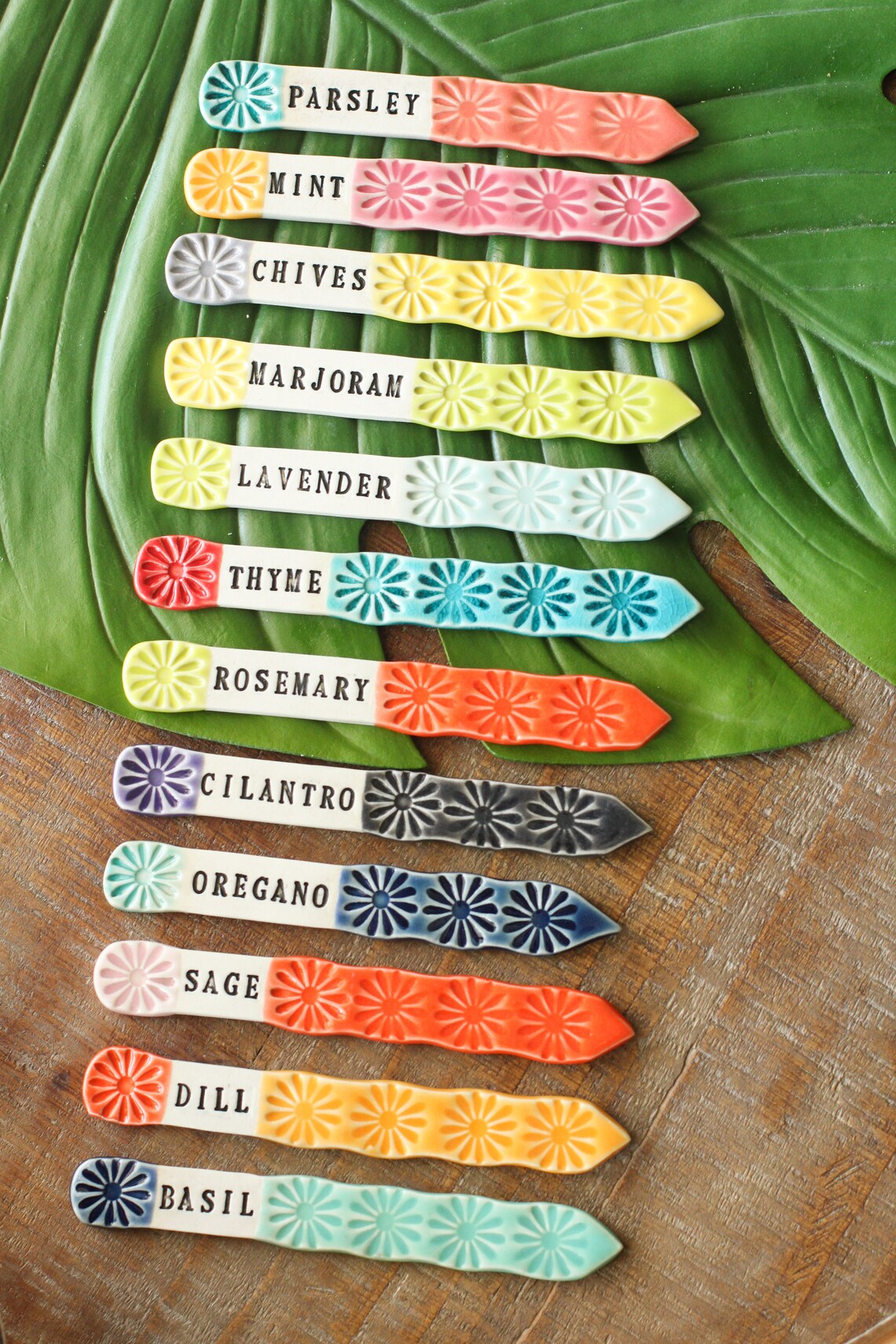 ONE Custom Herb Tag Not a Set Choose Your Text// Herb Marker Etsy